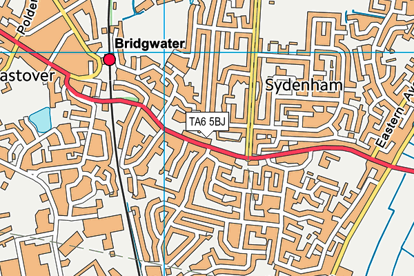 TA6 5BJ map - OS VectorMap District (Ordnance Survey)