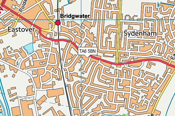 TA6 5BN map - OS VectorMap District (Ordnance Survey)