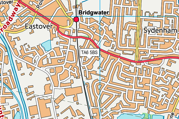 TA6 5BS map - OS VectorMap District (Ordnance Survey)