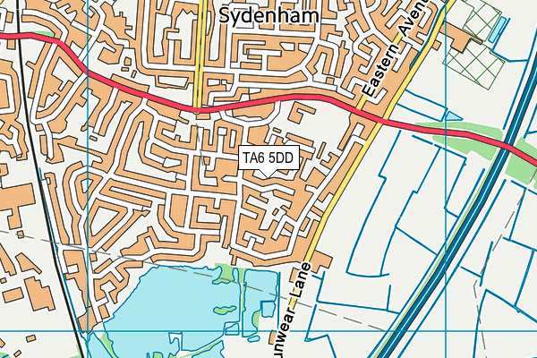 TA6 5DD map - OS VectorMap District (Ordnance Survey)