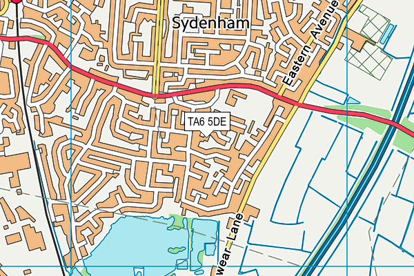 TA6 5DE map - OS VectorMap District (Ordnance Survey)