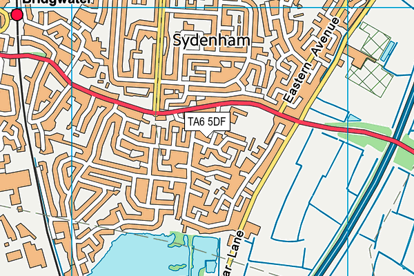 TA6 5DF map - OS VectorMap District (Ordnance Survey)