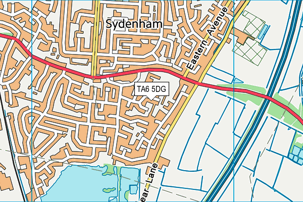 TA6 5DG map - OS VectorMap District (Ordnance Survey)