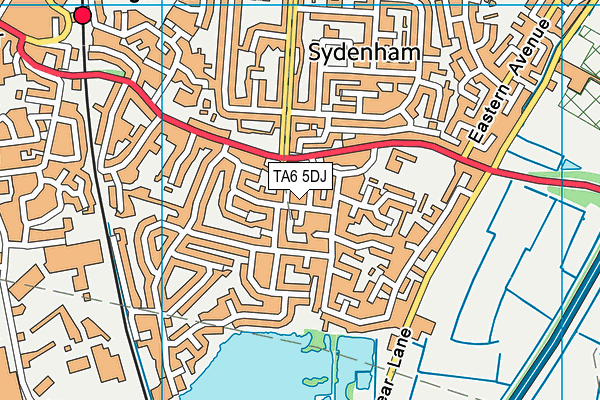 TA6 5DJ map - OS VectorMap District (Ordnance Survey)