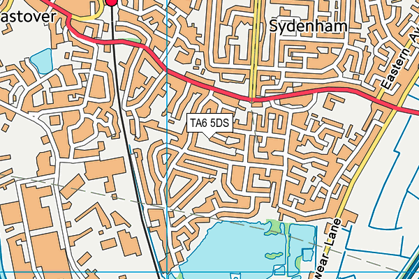 TA6 5DS map - OS VectorMap District (Ordnance Survey)