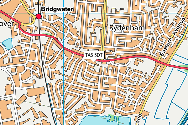 TA6 5DT map - OS VectorMap District (Ordnance Survey)