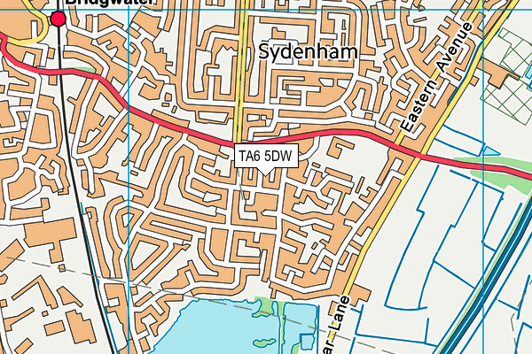 TA6 5DW map - OS VectorMap District (Ordnance Survey)