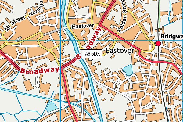 TA6 5DX map - OS VectorMap District (Ordnance Survey)