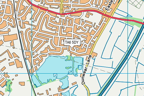 TA6 5DY map - OS VectorMap District (Ordnance Survey)