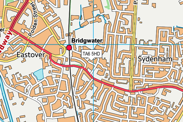 TA6 5HD map - OS VectorMap District (Ordnance Survey)