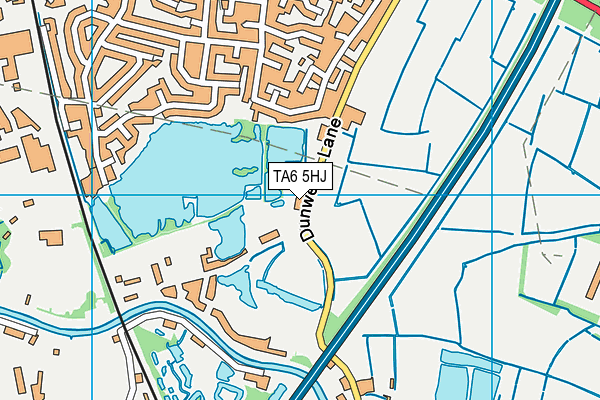 TA6 5HJ map - OS VectorMap District (Ordnance Survey)