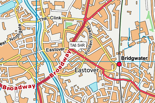 TA6 5HR map - OS VectorMap District (Ordnance Survey)