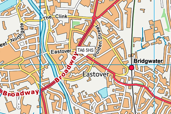 TA6 5HS map - OS VectorMap District (Ordnance Survey)