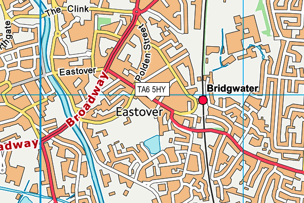 TA6 5HY map - OS VectorMap District (Ordnance Survey)