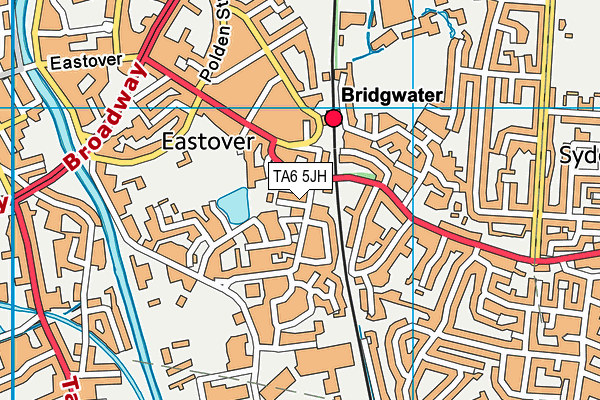 TA6 5JH map - OS VectorMap District (Ordnance Survey)