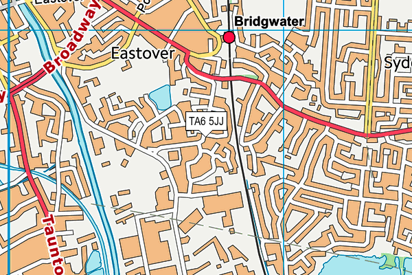 TA6 5JJ map - OS VectorMap District (Ordnance Survey)