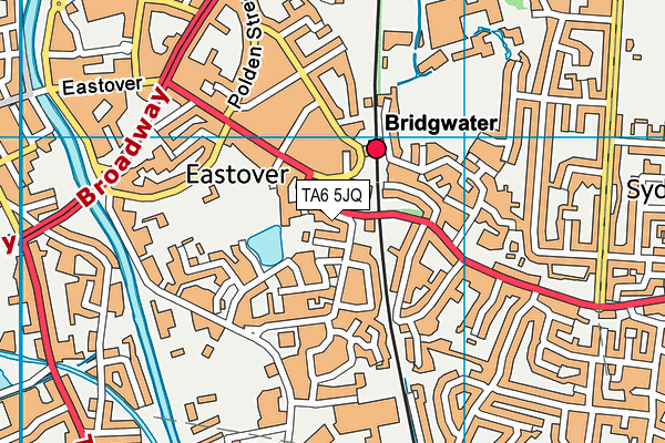 TA6 5JQ map - OS VectorMap District (Ordnance Survey)