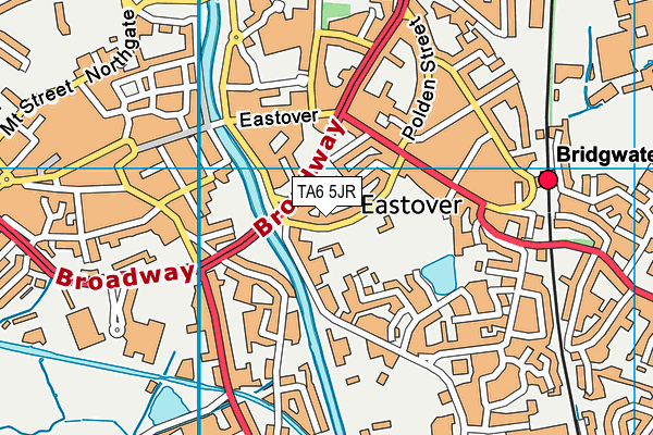 TA6 5JR map - OS VectorMap District (Ordnance Survey)