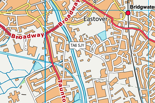 TA6 5JY map - OS VectorMap District (Ordnance Survey)