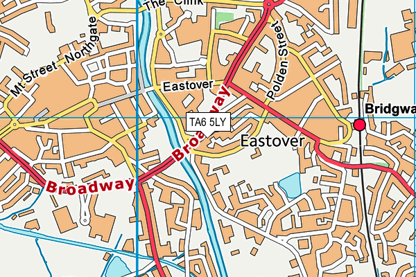 TA6 5LY map - OS VectorMap District (Ordnance Survey)