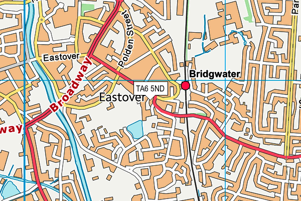 TA6 5ND map - OS VectorMap District (Ordnance Survey)