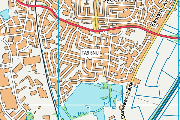 TA6 5NU map - OS VectorMap District (Ordnance Survey)