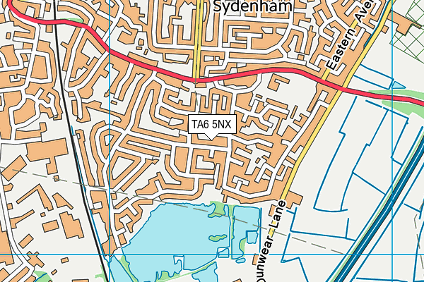 TA6 5NX map - OS VectorMap District (Ordnance Survey)