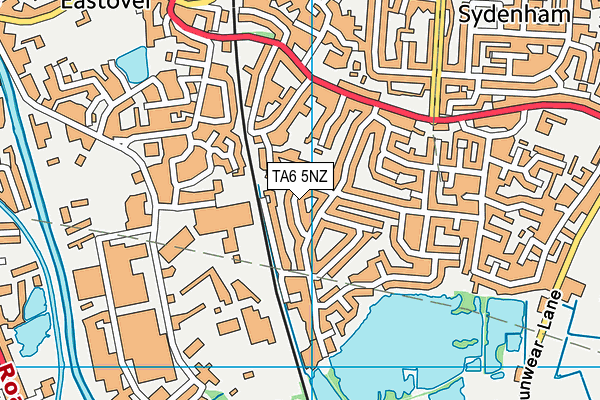 TA6 5NZ map - OS VectorMap District (Ordnance Survey)