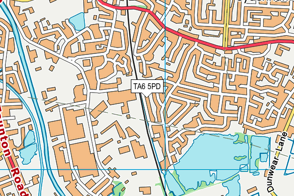 TA6 5PD map - OS VectorMap District (Ordnance Survey)