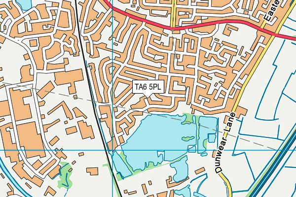 TA6 5PL map - OS VectorMap District (Ordnance Survey)