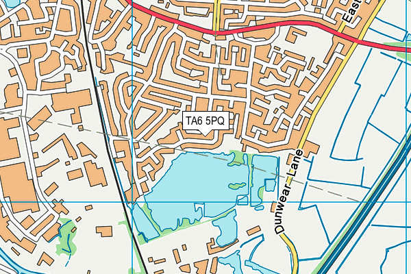 TA6 5PQ map - OS VectorMap District (Ordnance Survey)