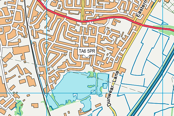 TA6 5PR map - OS VectorMap District (Ordnance Survey)