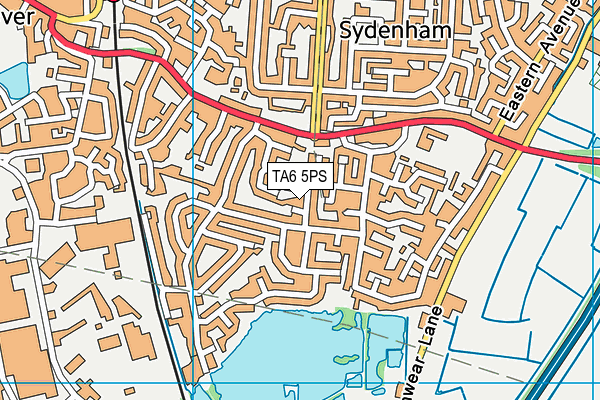 TA6 5PS map - OS VectorMap District (Ordnance Survey)