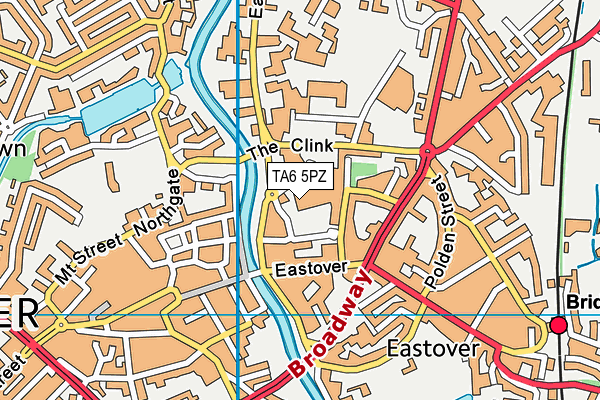 TA6 5PZ map - OS VectorMap District (Ordnance Survey)