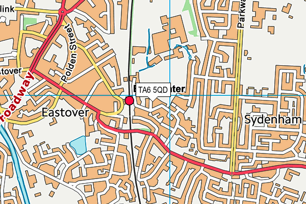 TA6 5QD map - OS VectorMap District (Ordnance Survey)