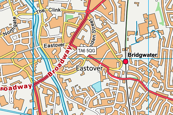 TA6 5QG map - OS VectorMap District (Ordnance Survey)