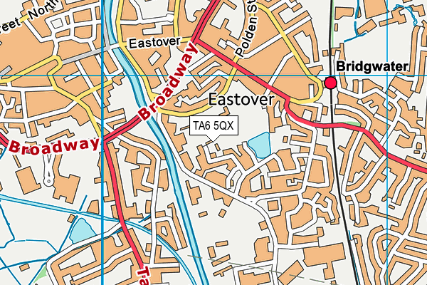 TA6 5QX map - OS VectorMap District (Ordnance Survey)