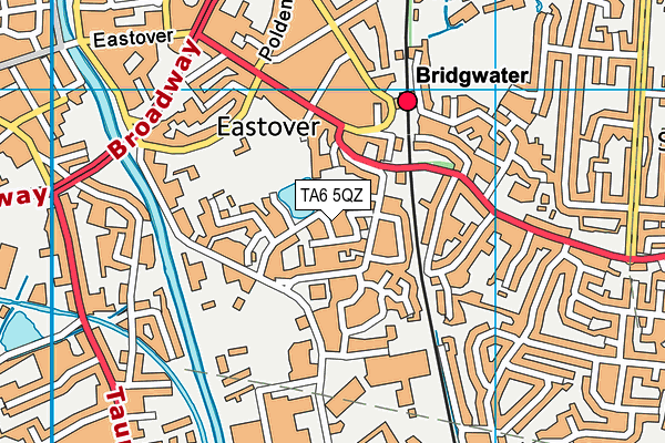 TA6 5QZ map - OS VectorMap District (Ordnance Survey)