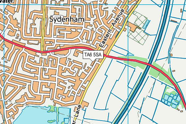 TA6 5SA map - OS VectorMap District (Ordnance Survey)