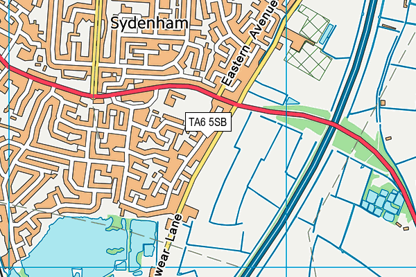 TA6 5SB map - OS VectorMap District (Ordnance Survey)