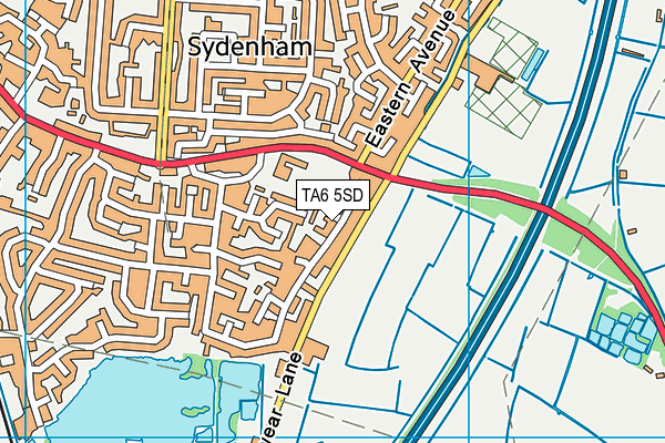 TA6 5SD map - OS VectorMap District (Ordnance Survey)