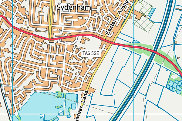 TA6 5SE map - OS VectorMap District (Ordnance Survey)