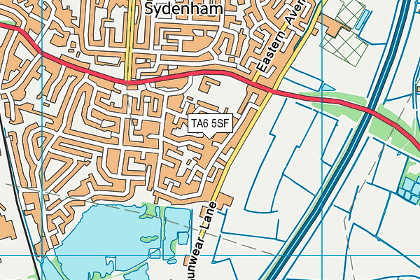 TA6 5SF map - OS VectorMap District (Ordnance Survey)