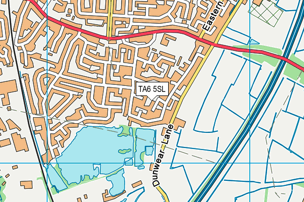 TA6 5SL map - OS VectorMap District (Ordnance Survey)