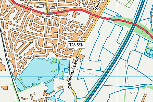 TA6 5SN map - OS VectorMap District (Ordnance Survey)