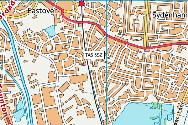 TA6 5SZ map - OS VectorMap District (Ordnance Survey)