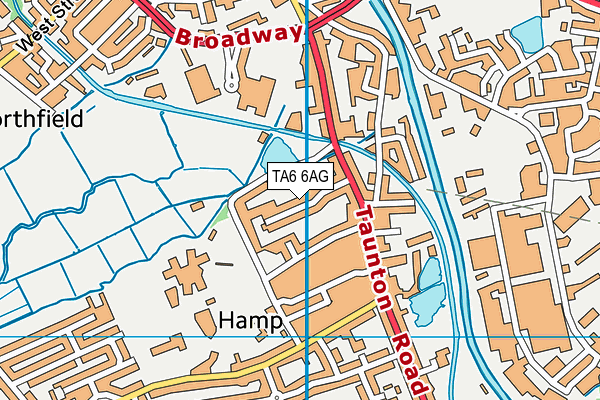 TA6 6AG map - OS VectorMap District (Ordnance Survey)