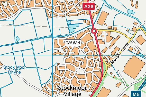 Somerset Bridge Primary School map (TA6 6AH) - OS VectorMap District (Ordnance Survey)
