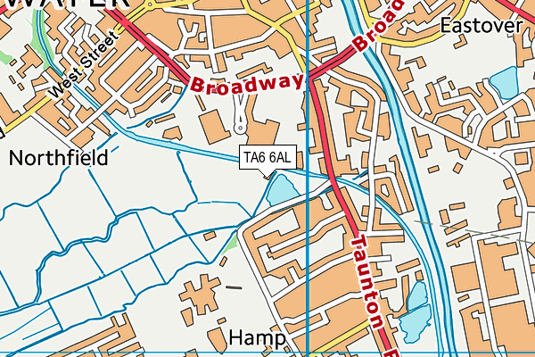 TA6 6AL map - OS VectorMap District (Ordnance Survey)