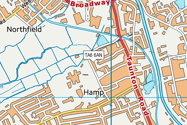 TA6 6AN map - OS VectorMap District (Ordnance Survey)